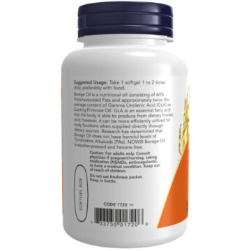 NOW Borage Oil 1000mg 60 Softgels