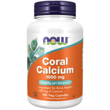 NOW Coral Calcium 1000mg 100 Kapsulių