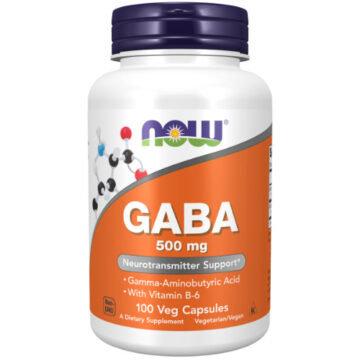 NOW GABA 500mg 100 Veg. Capsules