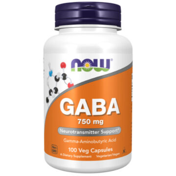 NOW GABA 750 mg 100 Veg. Capsules