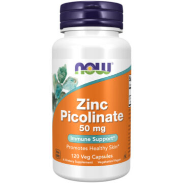 NOW Zinc Picolinate 50mg 120 Vcaps