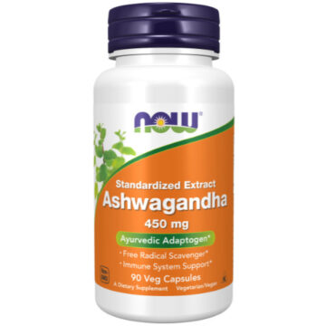 NOW Ashwagandha 450mg 90 Kapsulių