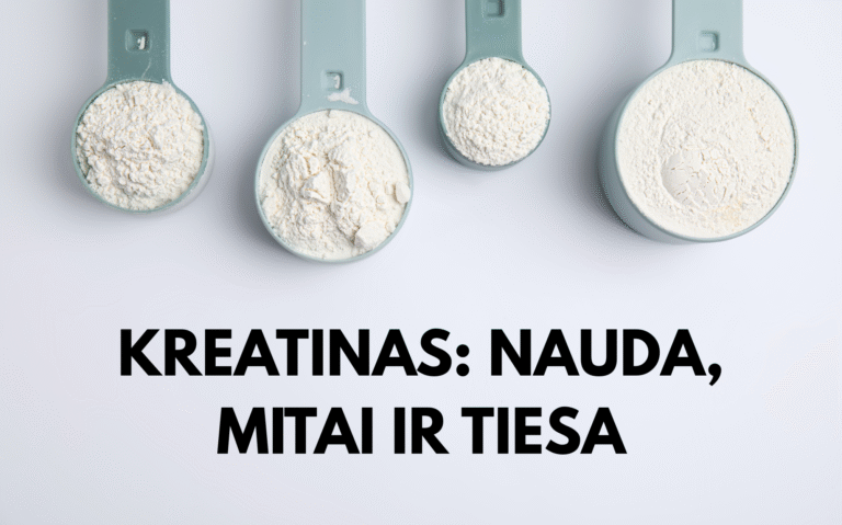 Kreatinas: nauda, mitai ir tiesa