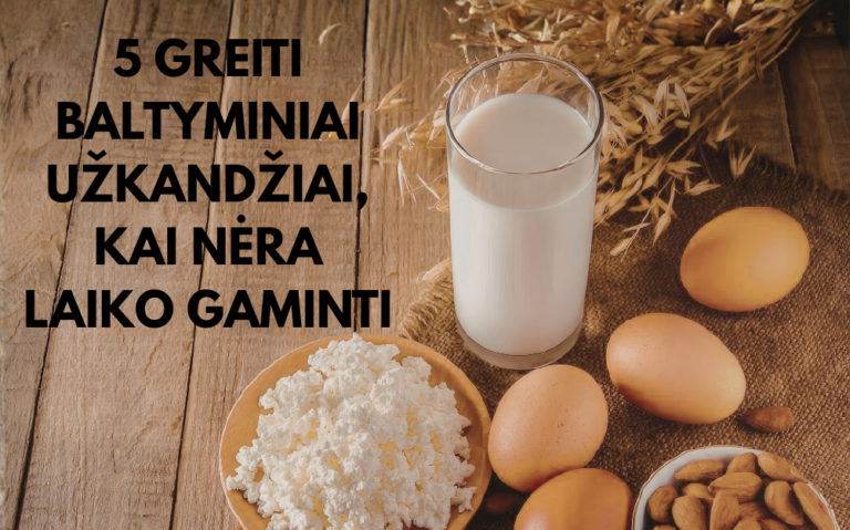 5 greiti baltyminiai užkandžiai, kai nėra laiko gaminti