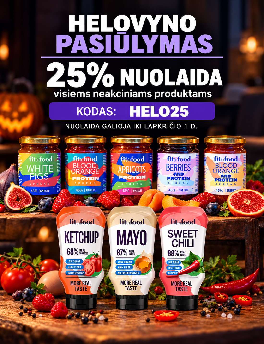 Helovyno pasiūlymas baneris